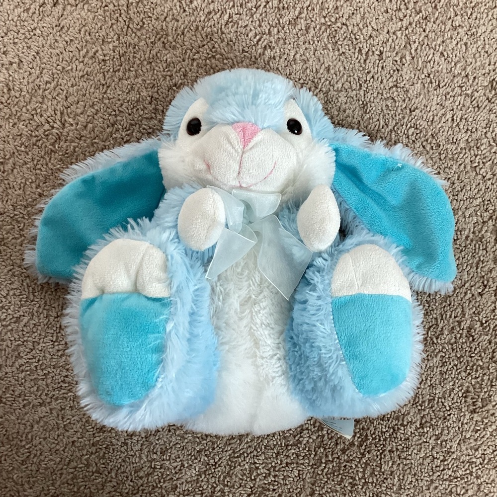 BOGO 🥳 Blue stuffed Easter Bunny Plush | holiday gift | boy girl toddler baby